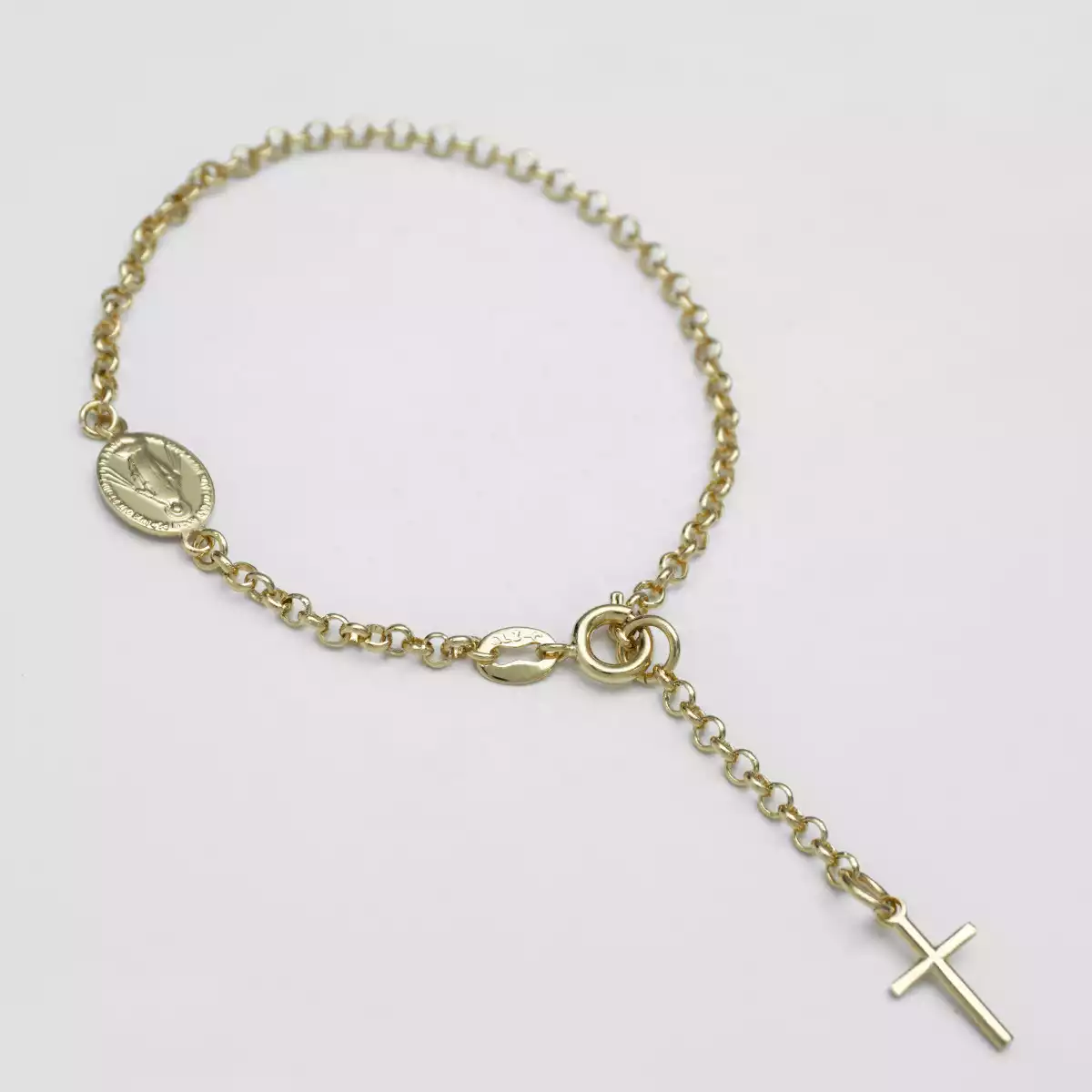 PULSERA VIRGEN MILAGROSA MINI 16.5 CMS EXTENSOR CRUZ / REF. - 53021