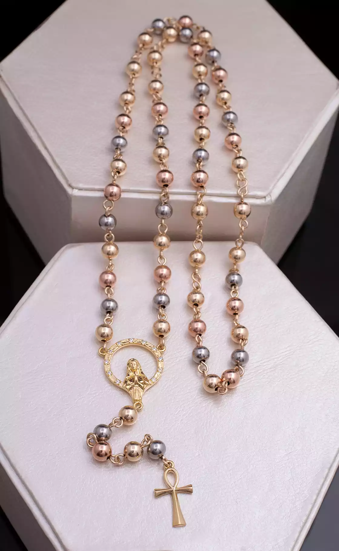 CAMANDULA TRICOLOR 6 MM <ARTESANAL> / REF.  C037