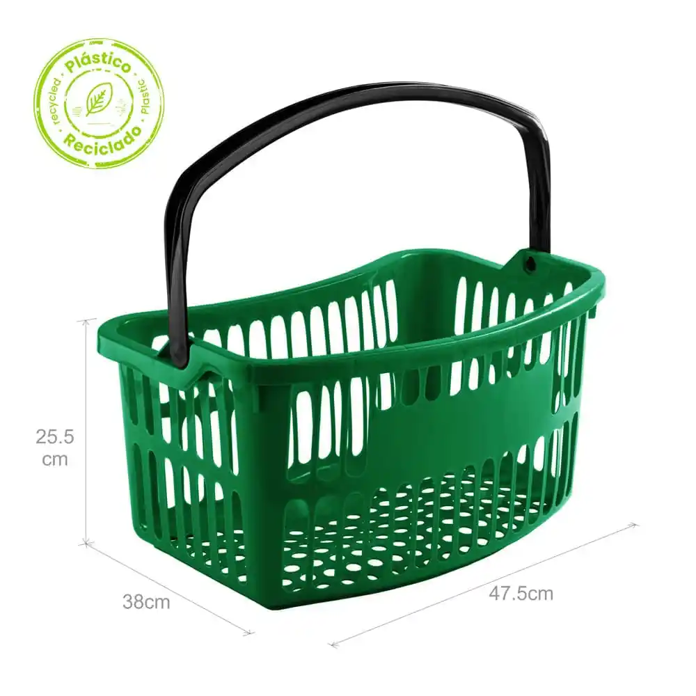 Cesta Plastica verde