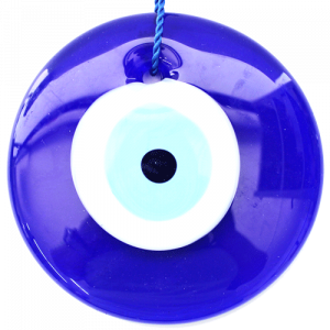 Ojo Turco Redondo Cordon Vidrio 15 Cm