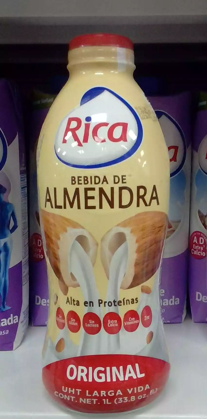 BEBIDA ALMENDRA RICA pote 1lt 33.8oz
