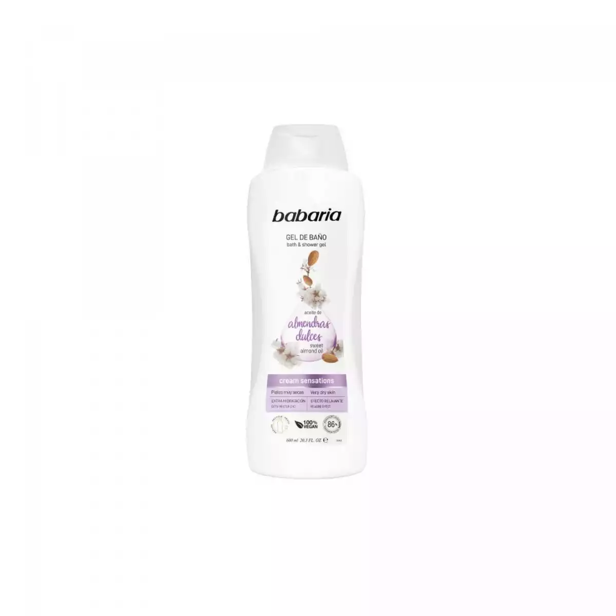 BABARIA GEL DE BA¤O ALMENDRA 600ML