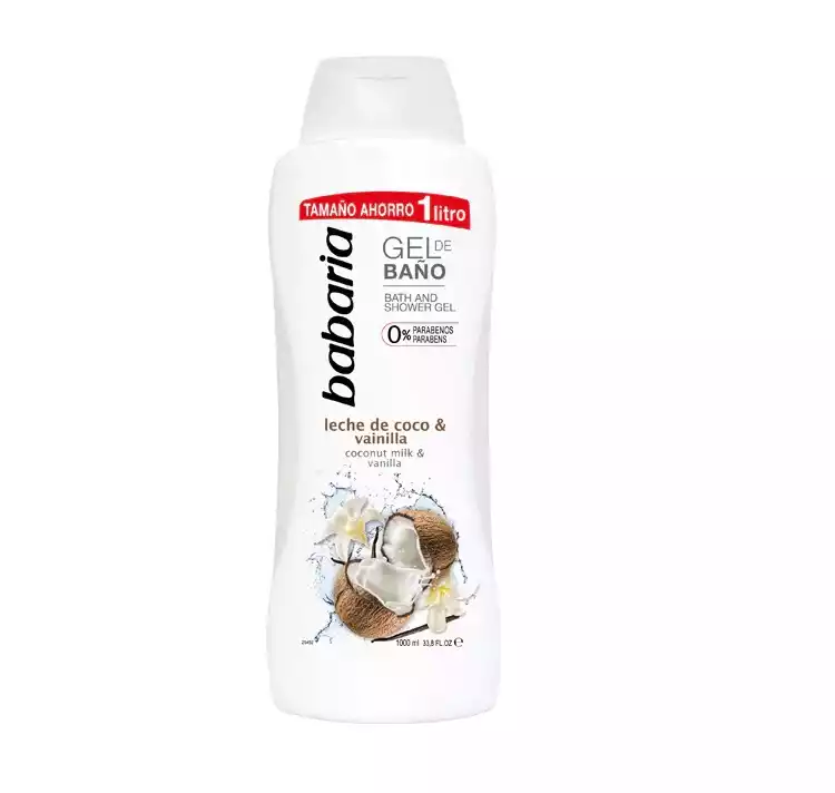BABARIA GEL DE BA¥O LECHE DE COCO&VAINILLA 1000ML