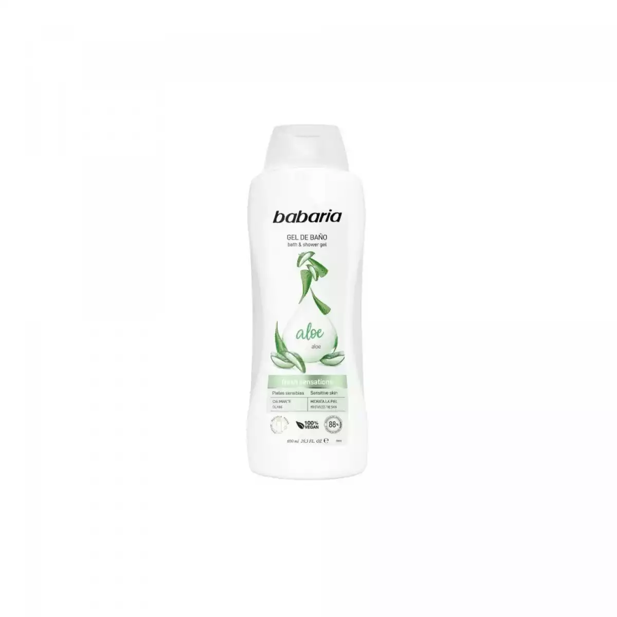 BABARIA GEL DE BANO ALOE 600 ML