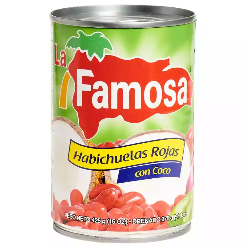 HABICHUELAS ROJAS CON COCO FAMOSA 16oz