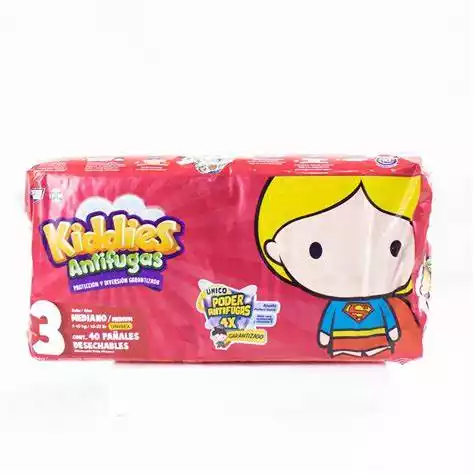 KIDDIES PAÑALES JUMBO #3.