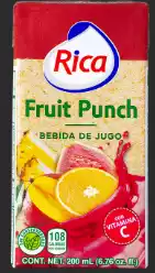 JUGO RICA FRUIT PUNCH 200ML UHT