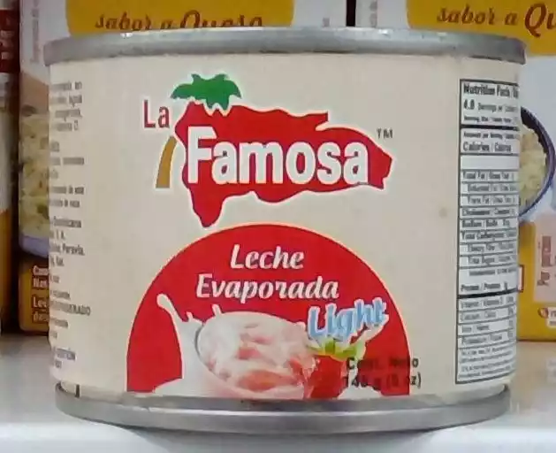 LECHE EVAPORADA LIGHT LA FAMOSA 5 oz.