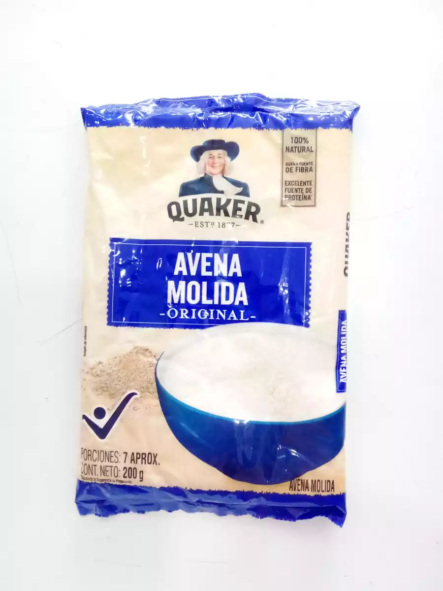 DESPENSA - AVENA QUAKER MOLIDA X 200 GR - PACA X 48 UND