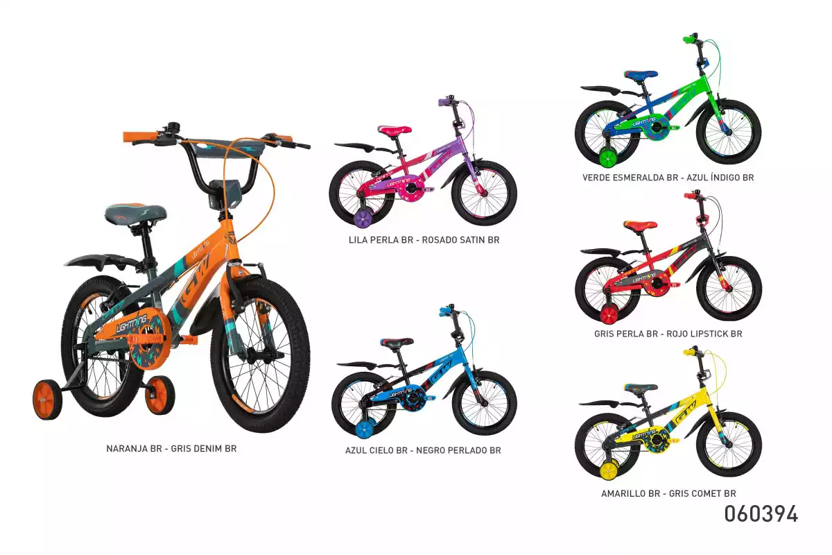 BICICLETA INFANTIL NI O 16P LIGHTNING GW  060394