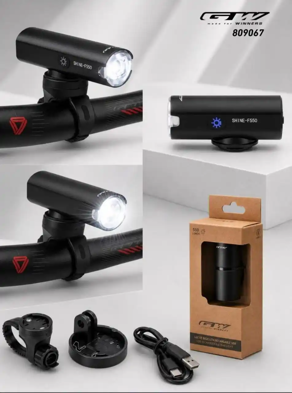 LUZ DELANTERA USB C 550LM SHINE-F550 GW    809067