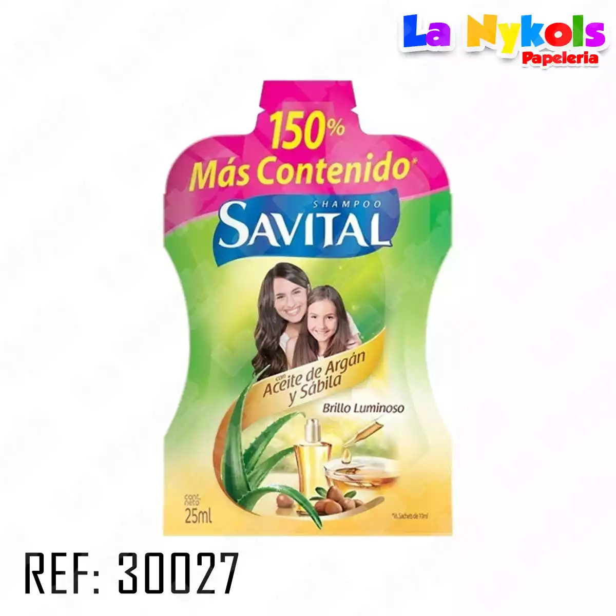 SHAMPOO SAVITAL CON ACEITE DE ARGAN Y SABILA