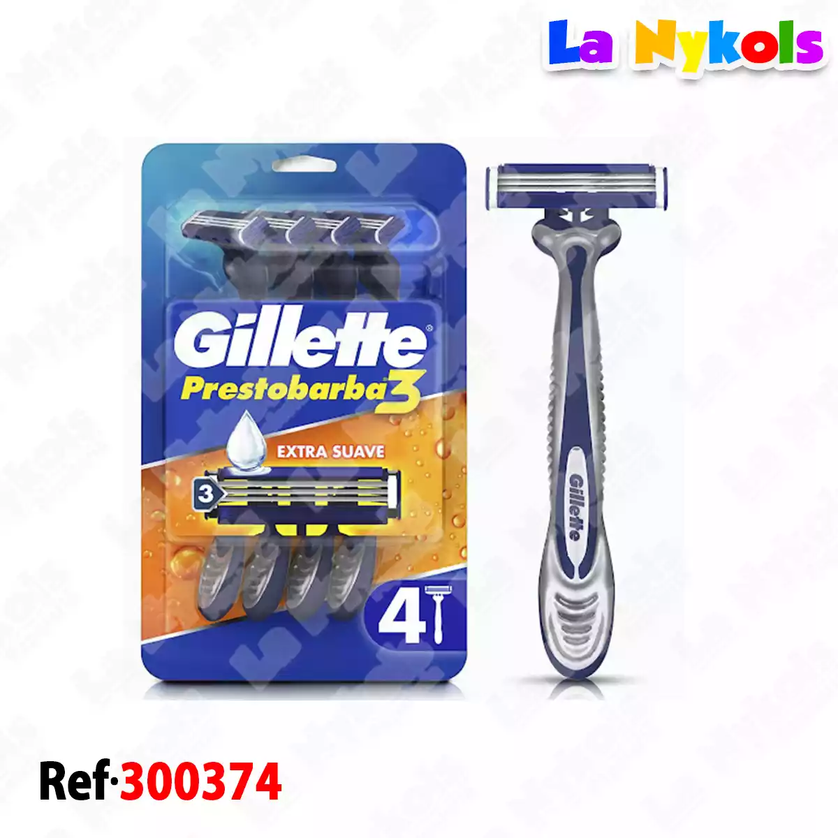 PRESTOBARBA GILLETTE X3 -4 HOJAS