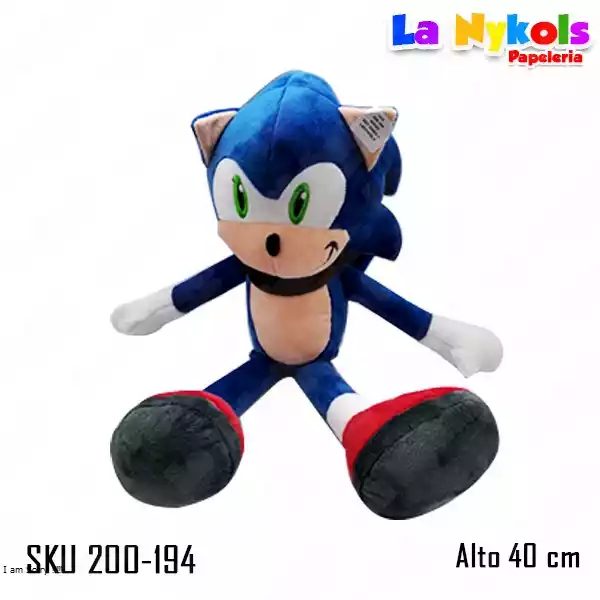 PELUCHE SONIC AZUL 40 CM