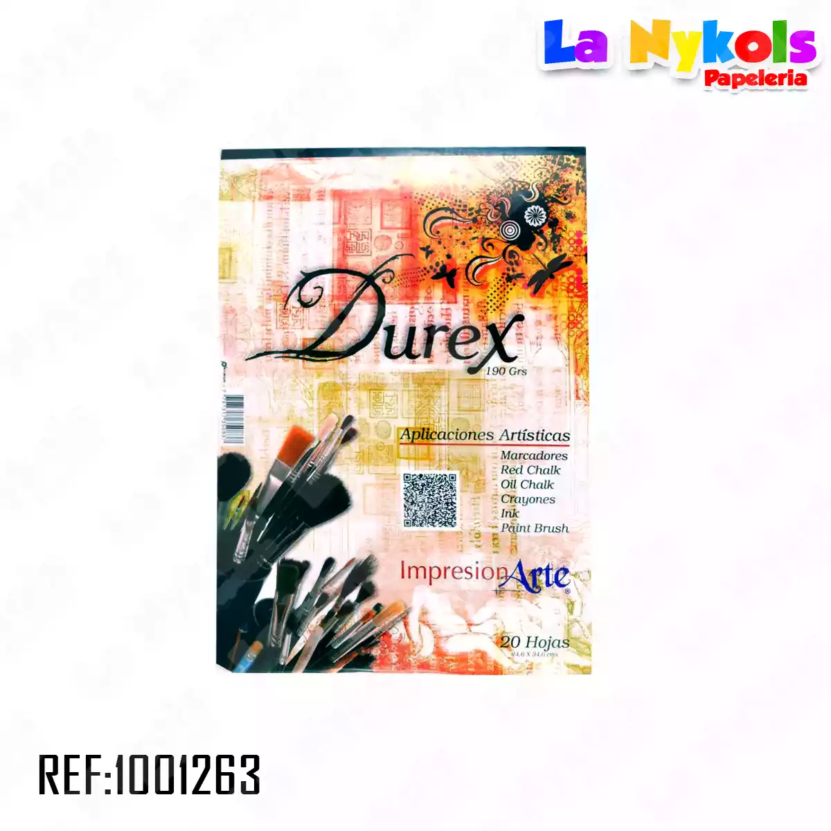 CARTULINA DUREX  1/8 (PQ*20)