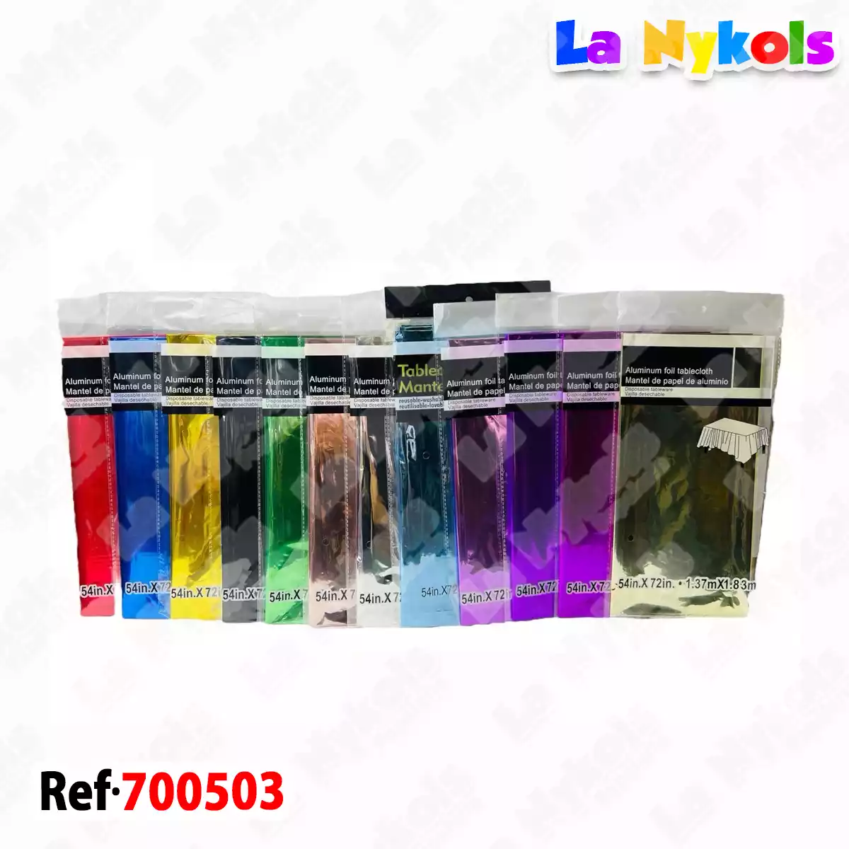 MANTEL CROMADO / METALIZADO LISO  C.D.L