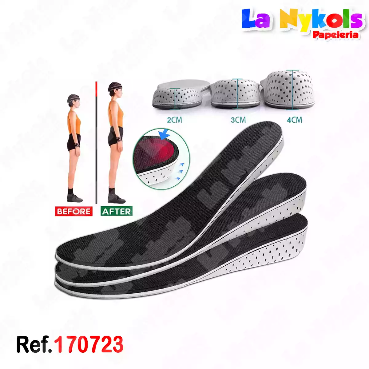 PLANTILLA ZAPATO ACOLCHADA ALTA
