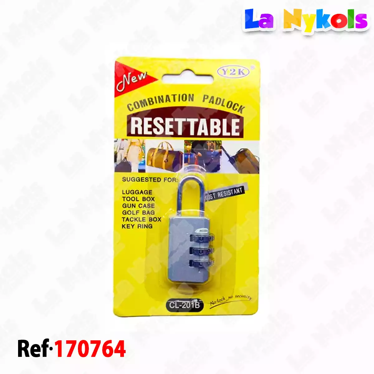 CANDADO CLAVE COLORES