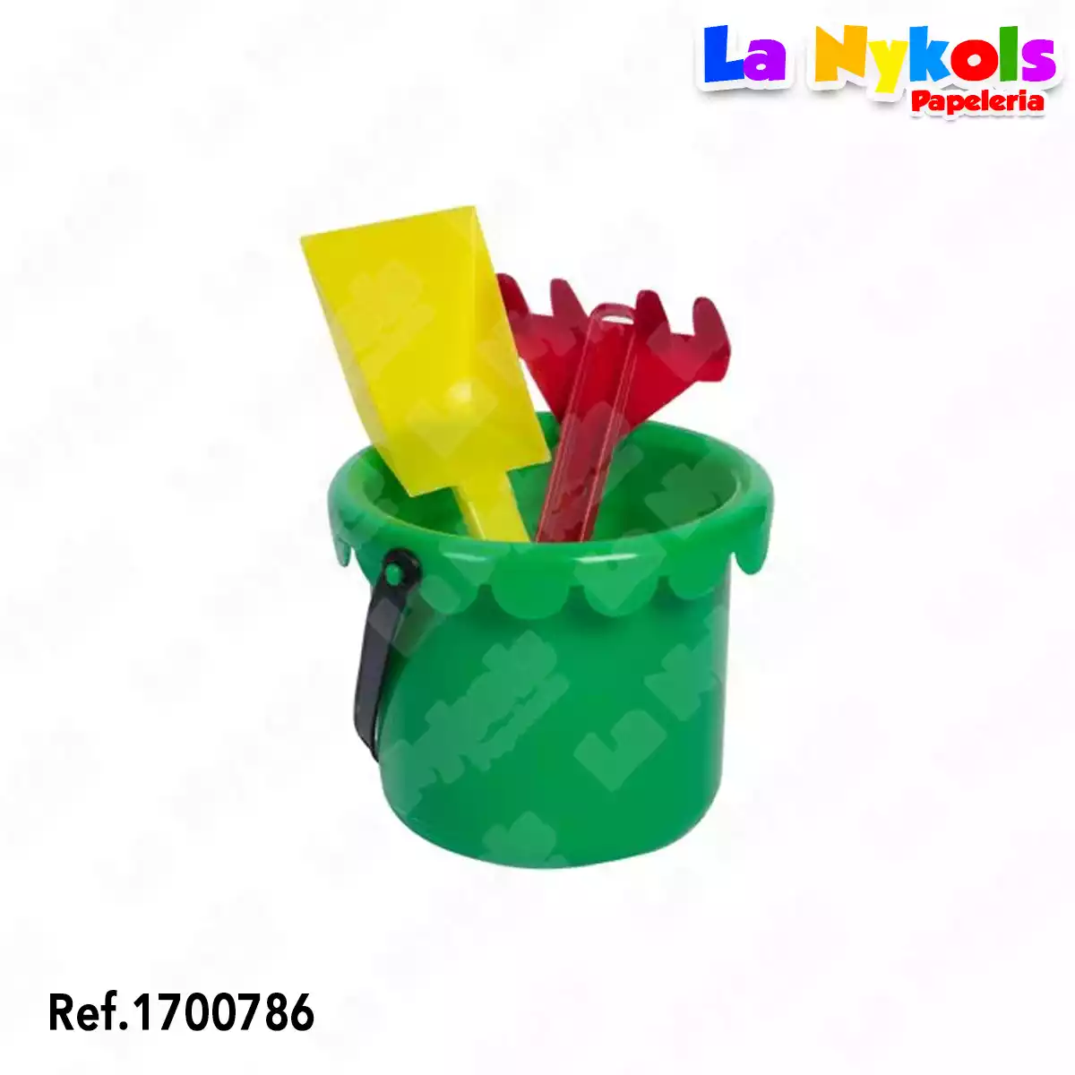 BALDE PLAYERO + PALA + RASTRILLO