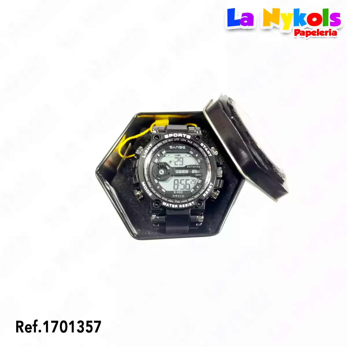 RELOJ ESTUCHE HEXAGONO