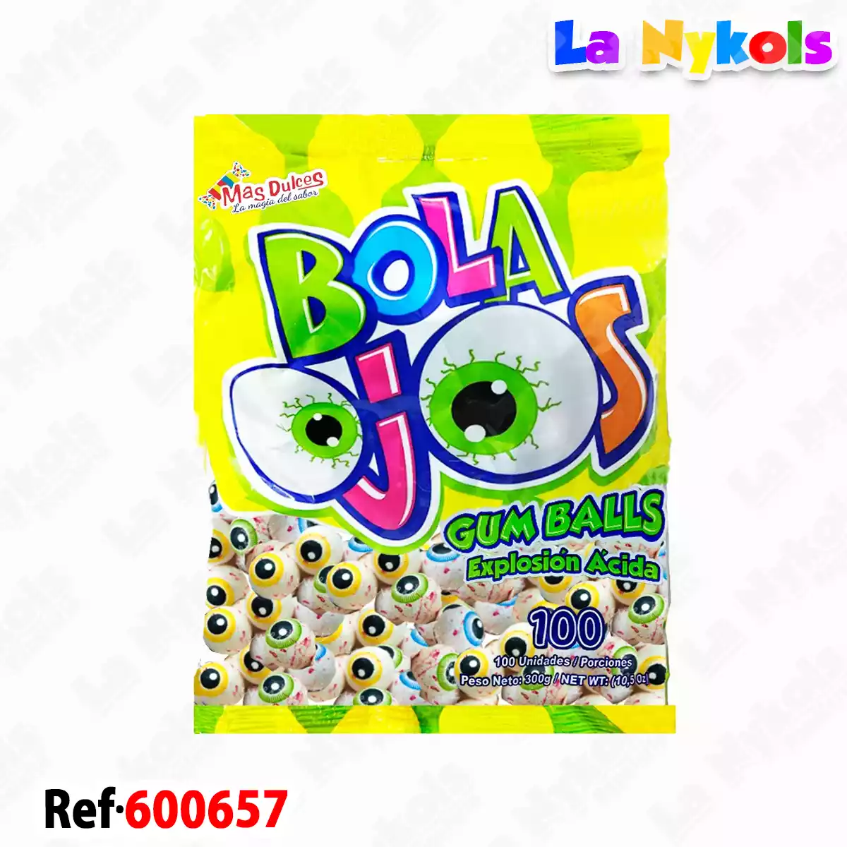 CHICLE BOLA OJO (100)