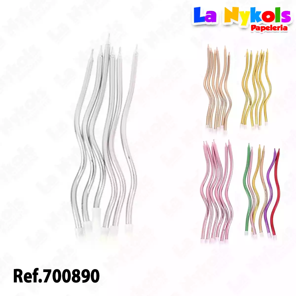 VELA ESPIRAL LARGA *10