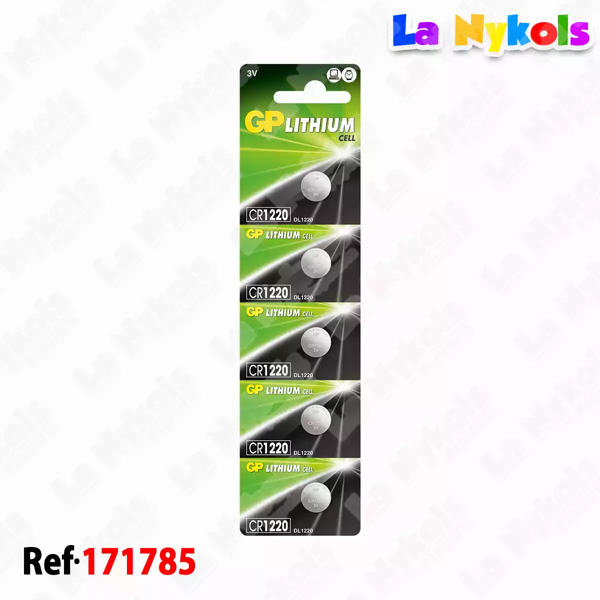PILA CR1220 PQ * 5 MONEDA