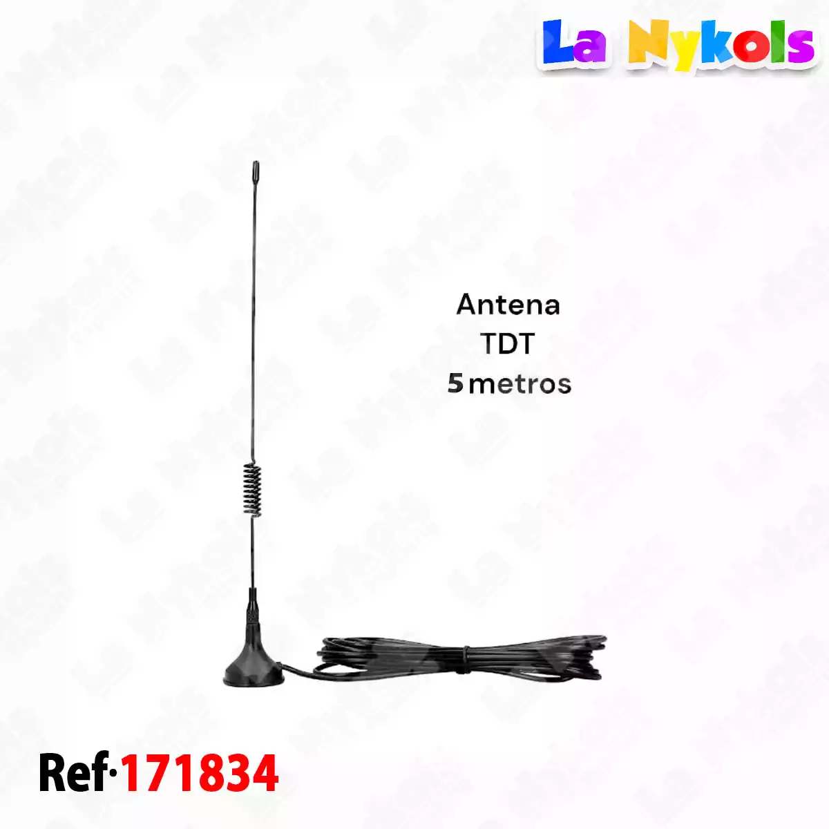 ANTENA TDT HELICOIDAL 5M EN BOLSA