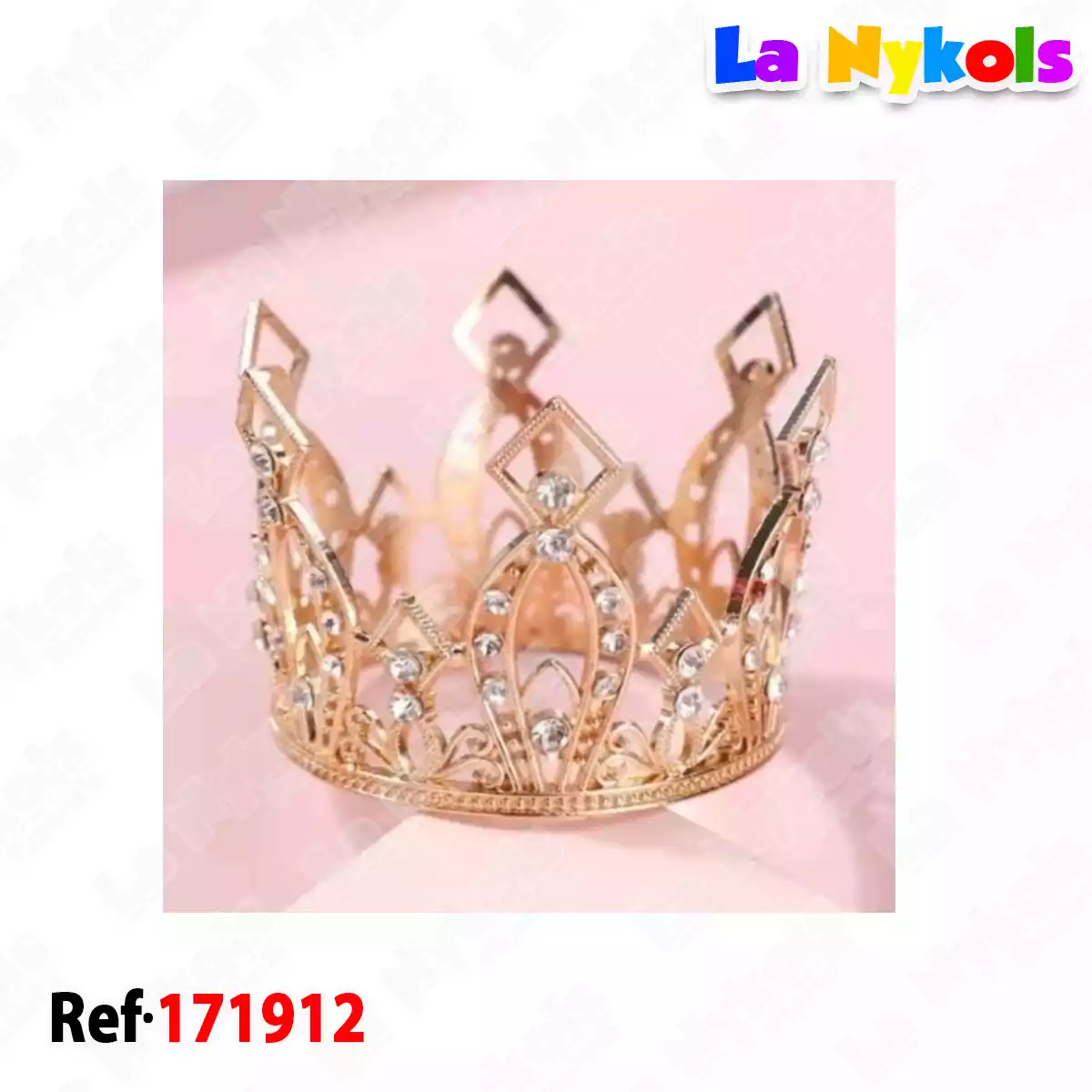 CORONA METALICA PELUCHE GRANDE