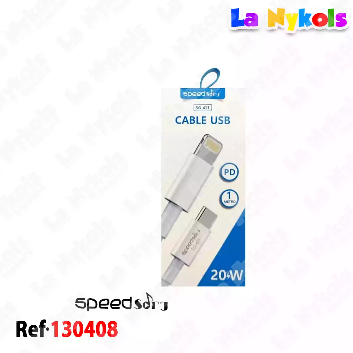 CABLE PARA CELULAR IPHONE SPEED SONG (20w/Puerto C/Iphone)