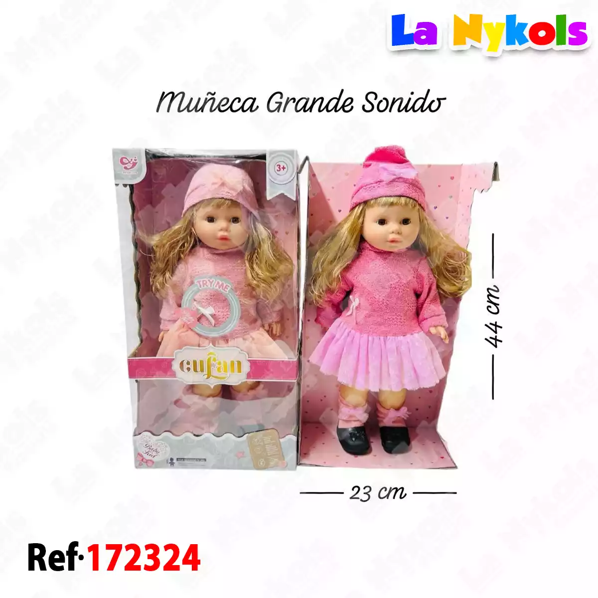 MUÑECA SONIDO CAPUL GRANDE CAJA