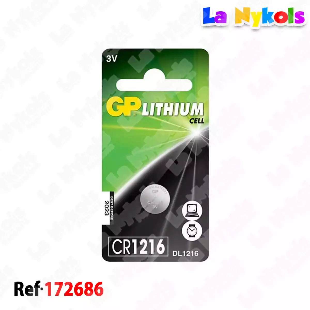 PILA CR1216 PQ * 5 GP MONEDA