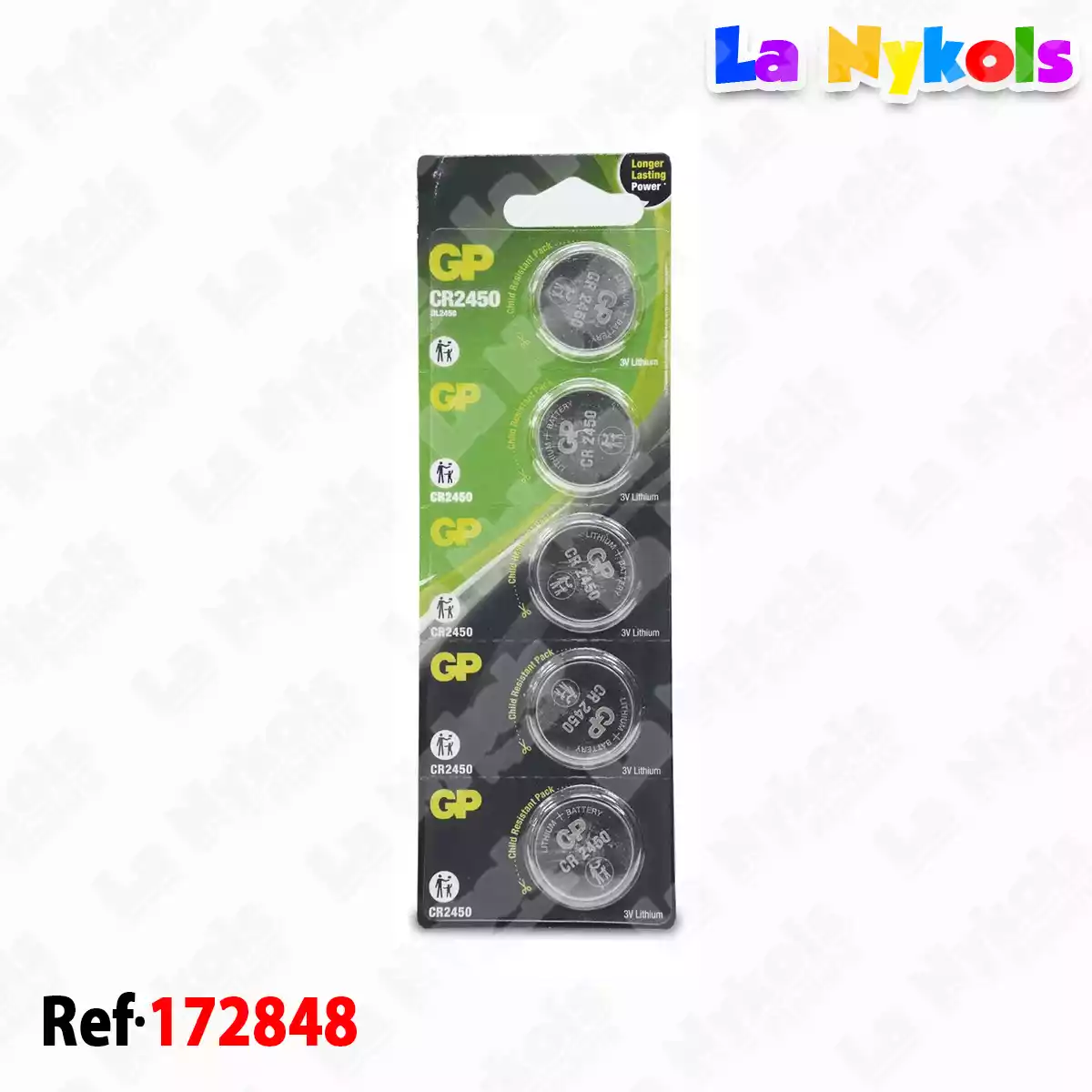 PILA CR2450 PQ * 5 GP MONEDA