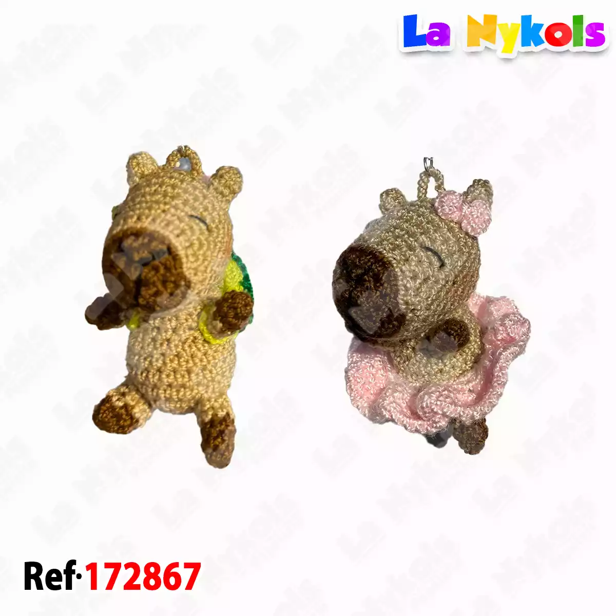 LLAVERO CAPIBARA TEJIDO