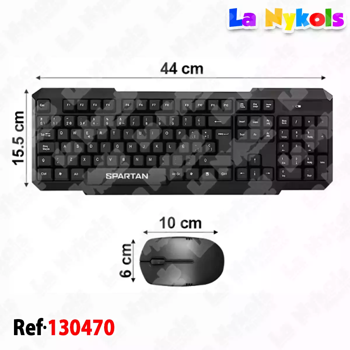 TECLADO INALAMBRICO-COMBO SPARTAN