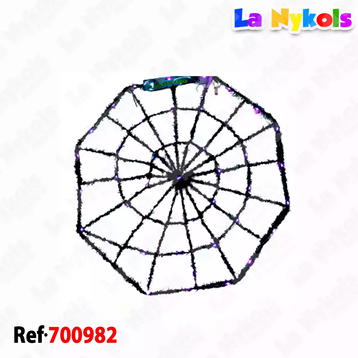 TELARAÑA ALAMBRADA CON LUZ