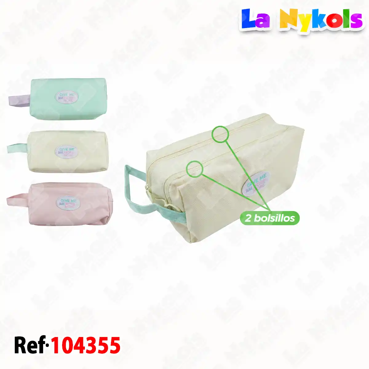 CARTUCHERA (2 BOLS)PASTEL OE-2338