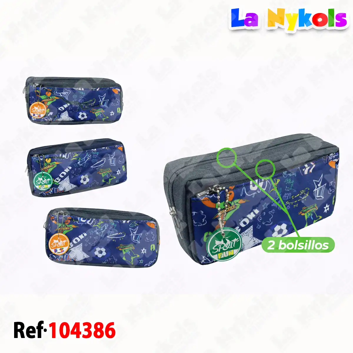 CARTUCHERA (2 BOLS) GRAFITTI OE-2290