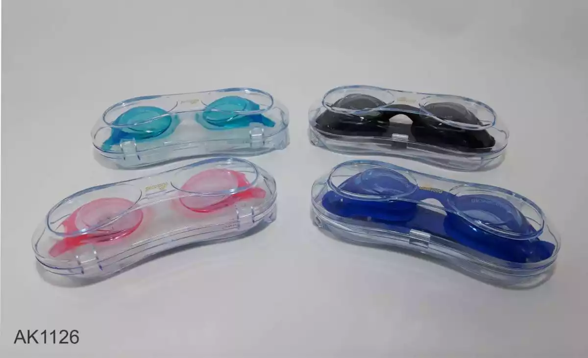LENTES DE PISCINA CILICONA ESTUCHE ACRILICA