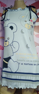 PIJAMA VESTIDO DE ALGODON LAZO