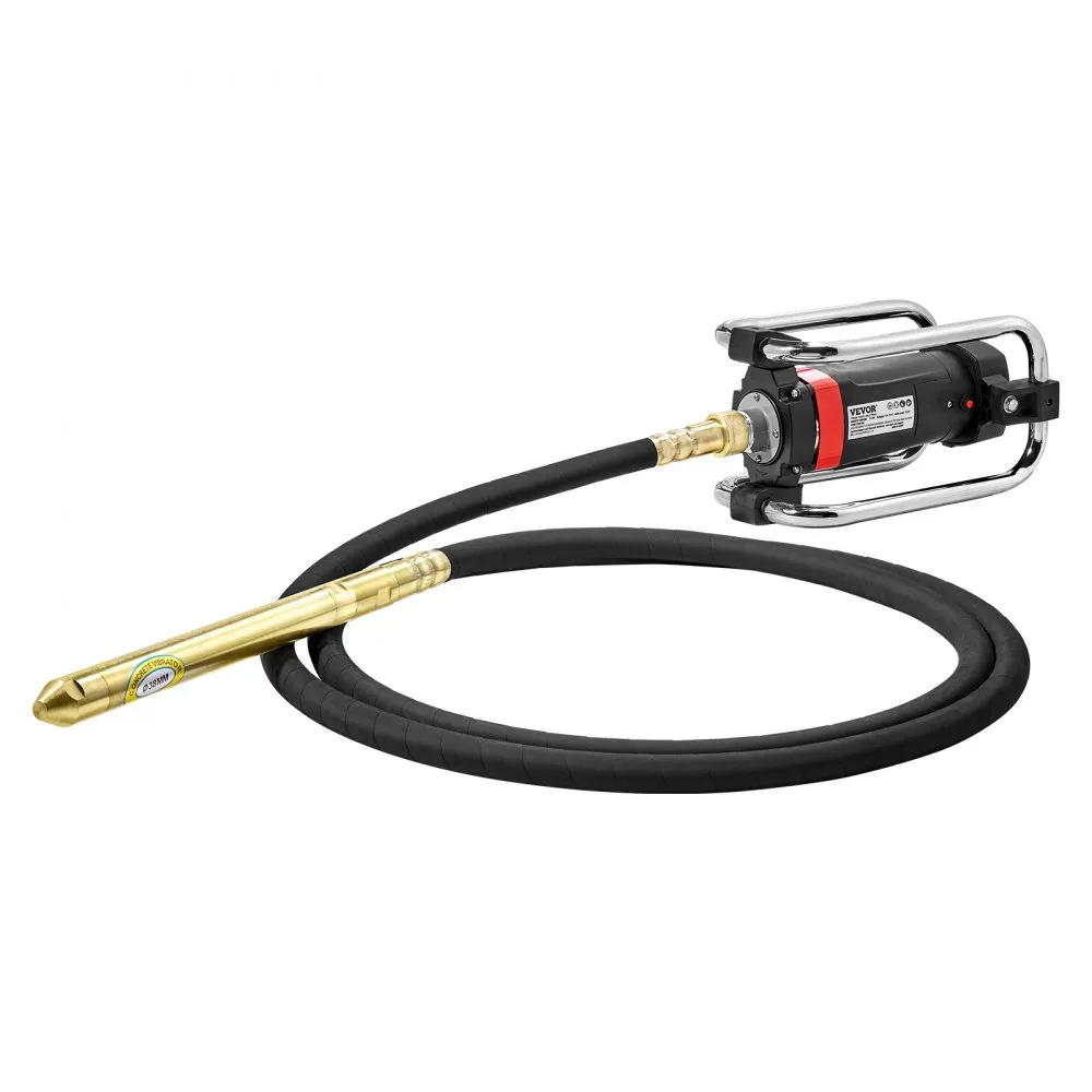 Vibrador de hormigón eléctrico VEVOR, 1500 W, 16 000 VPM, 2 HP concreto