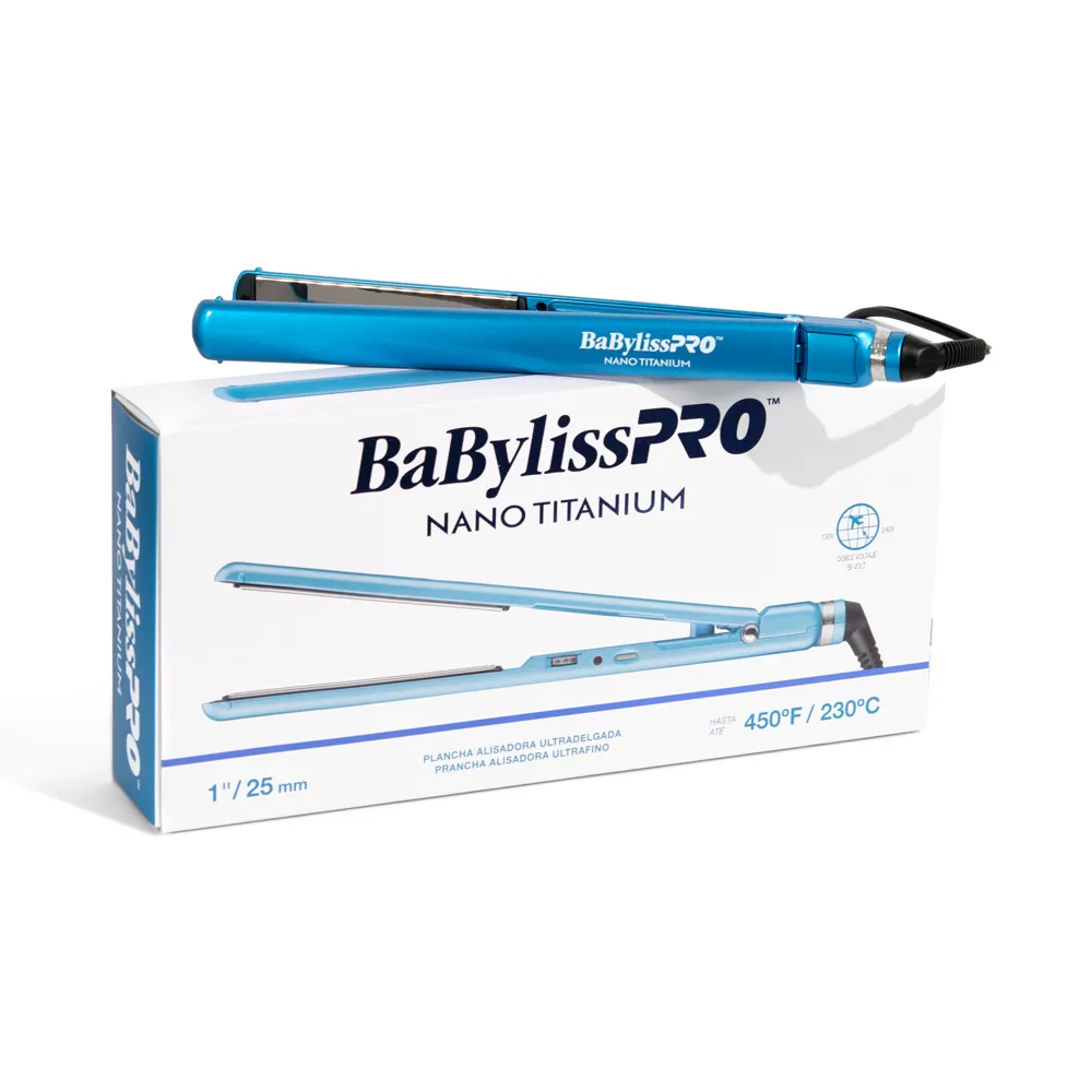 BABYLISS PLANCHA NANO TITANIUM SOL-GEL 1"