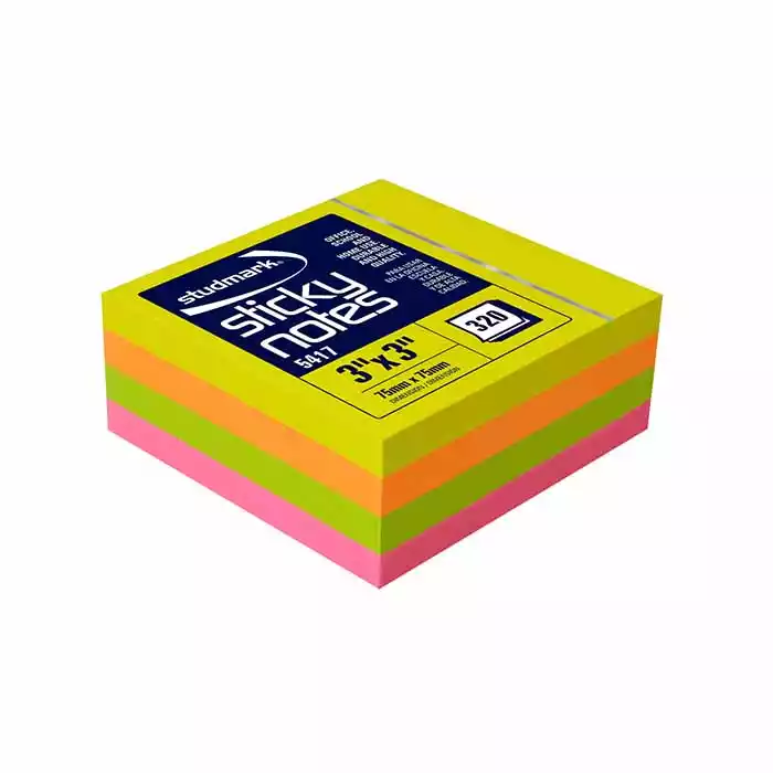 POST IT 3X3 EN CUBO STUDMARK FL 320HS 05417