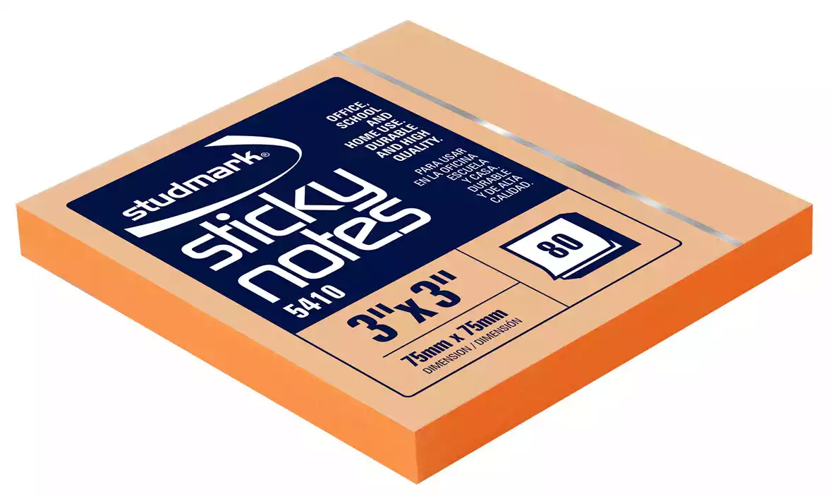 POST IT 3X3 STUDMARK NARANJA 05410