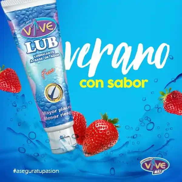 VIVE LUB TUBO FRESA 120 ML