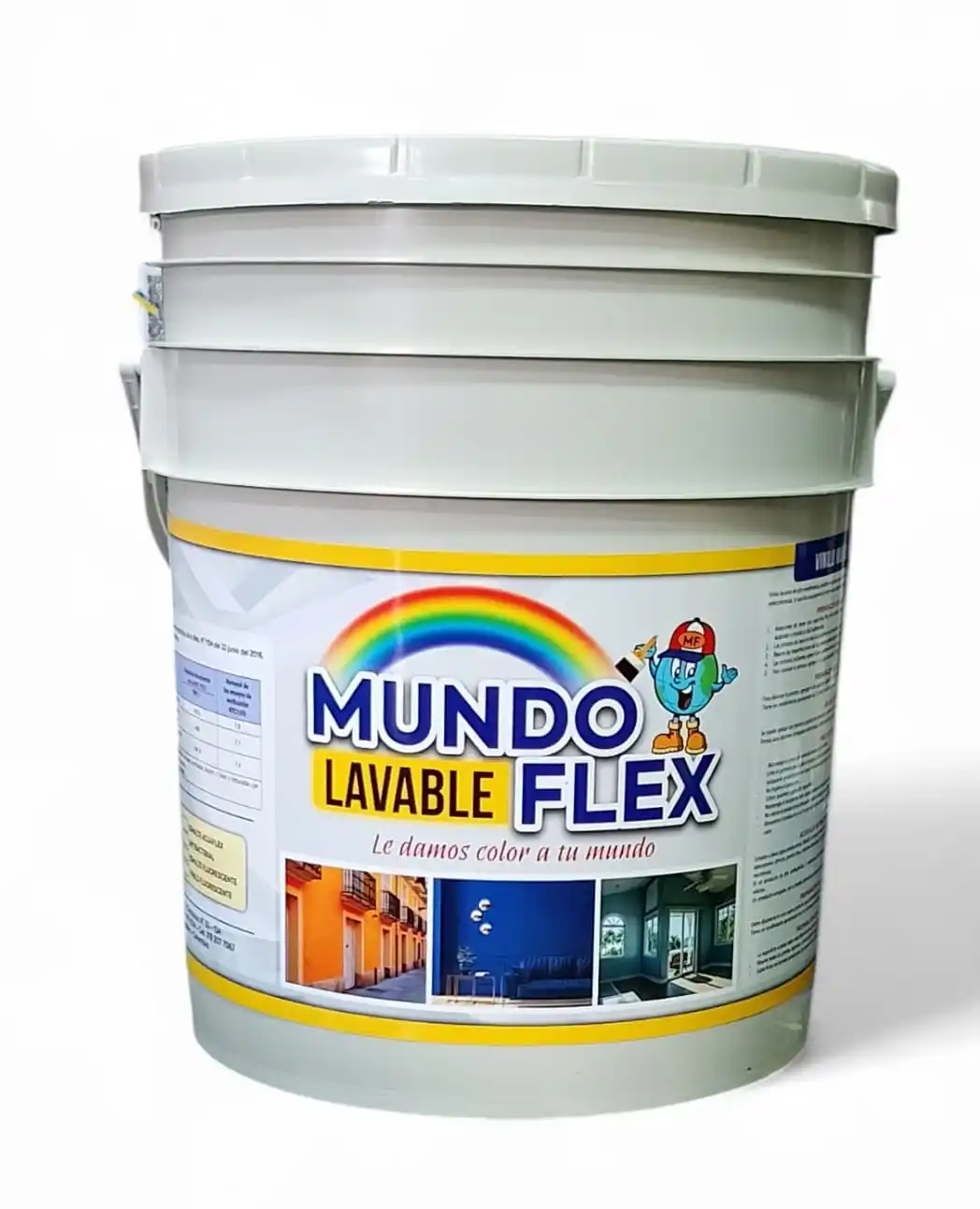 VINILO T1 MUNDOFLEX BLANCO CUÑETE 5GLN