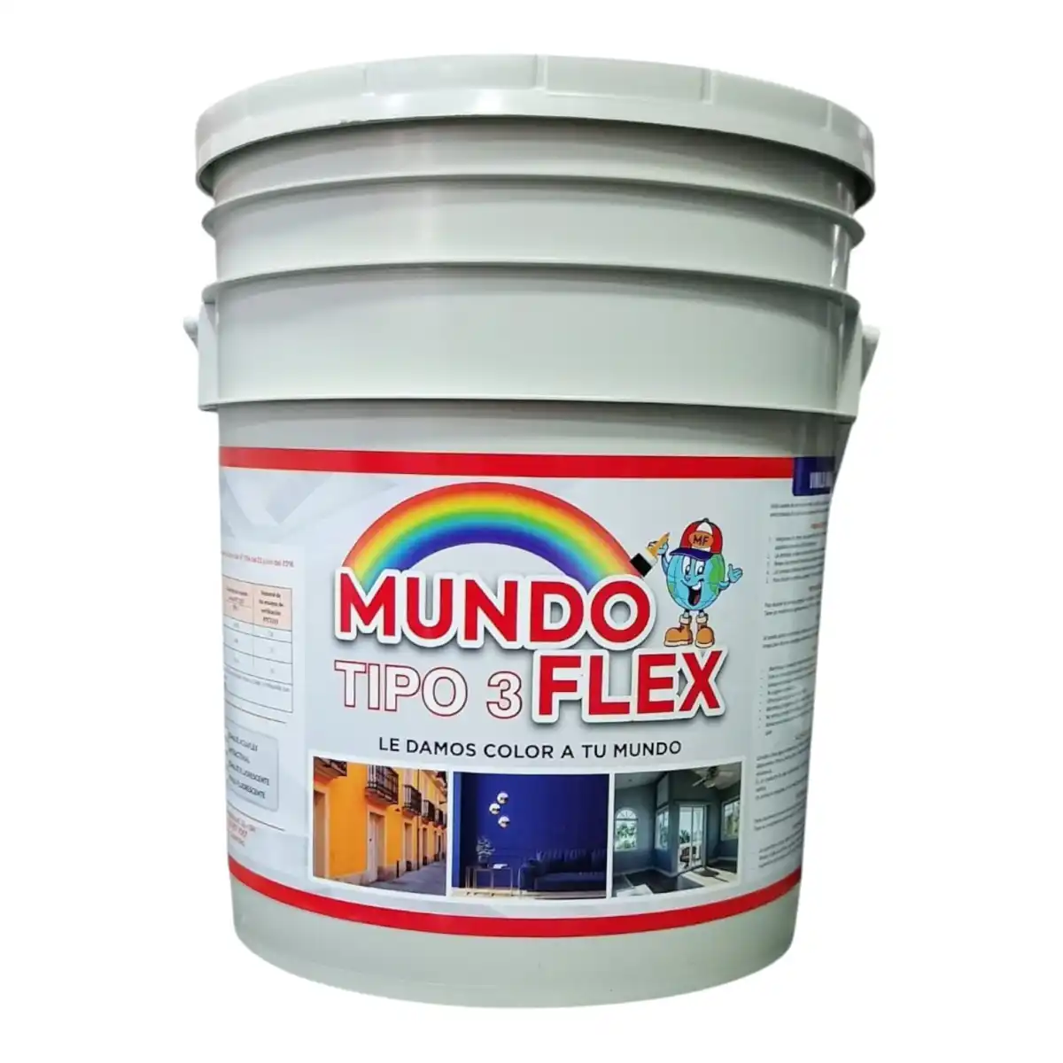 VINILO T3 MUNDOFLEX BLANCO CUÑETE 5GLN