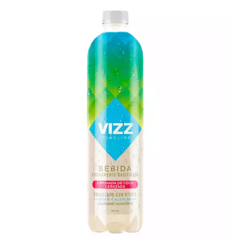 vizz limonada de coco cerezada 600ml