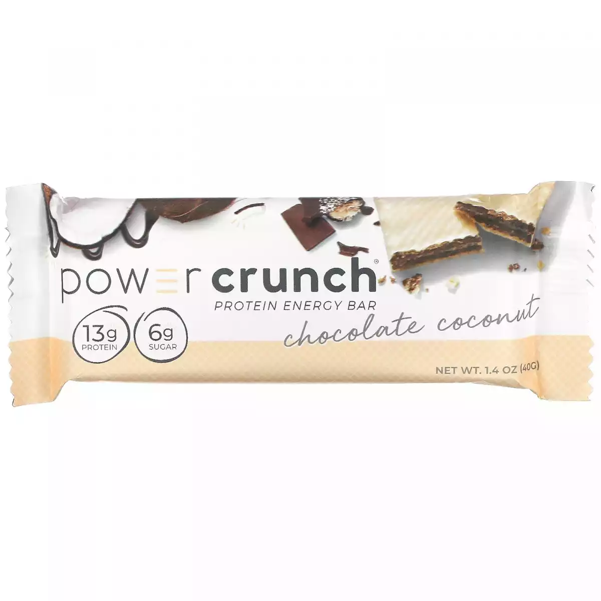 power crunch chocolate coconut 40g