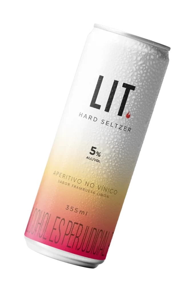 aperitivo lit hard seltzer frambuesa limon 355ml